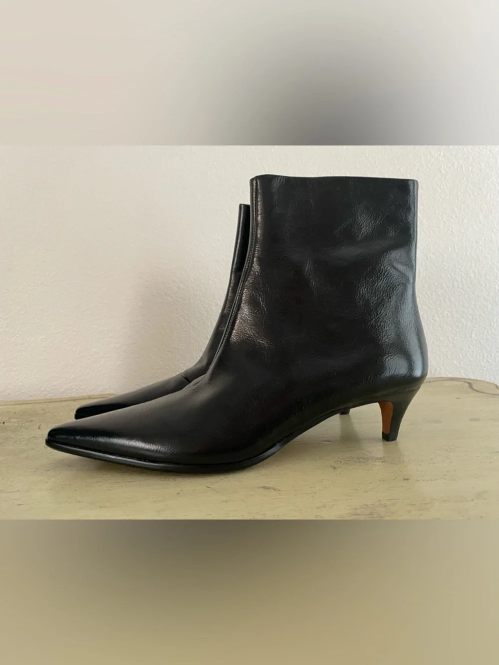 Madewell The Emilie Ankle‎ Boot in True Black Size 8.5 NWOB $218 NX217